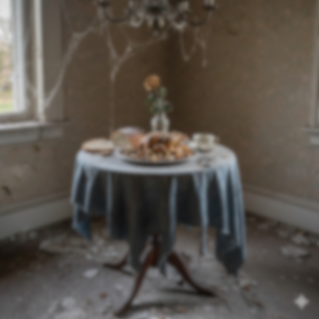 A blurry photo of a plate of food